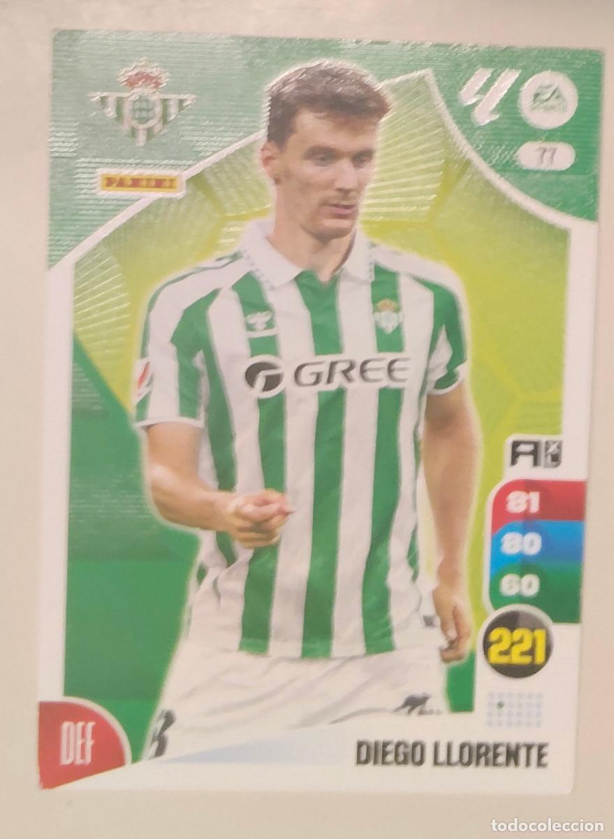 Cromos de f&uacute;tbol: 77 DIEGO LLORENTE. REAL BETIS. ADRENALYN XL 2024-25. PANINI