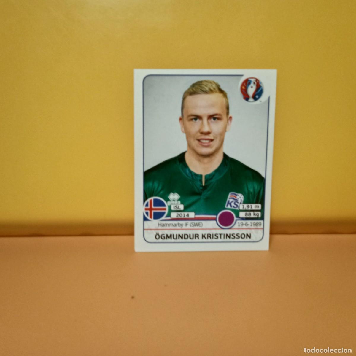 Cromos de f&uacute;tbol: PANINI EURO 2016 FRANCE; EUROCOPA FRANCIA: ISLANDIA KRISTINSSON 610