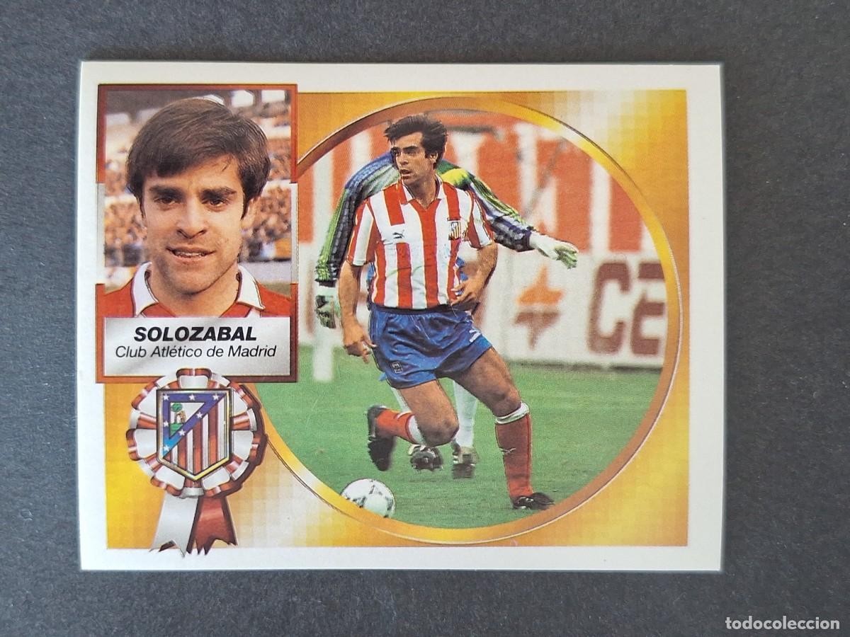 Cromos de f&uacute;tbol: L4 SOLOZABAL ATLETICO DE MADRID LIGA ESTE 1994 1995 94 95 SIN PEGAR NUNCA PEGADO
