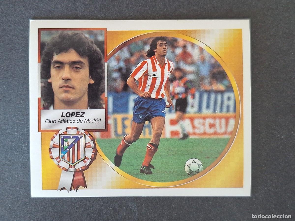 Cromos de f&uacute;tbol: L4 LOPEZ ATLETICO DE MADRID LIGA ESTE 1994 1995 94 95 SIN PEGAR NUNCA PEGADO