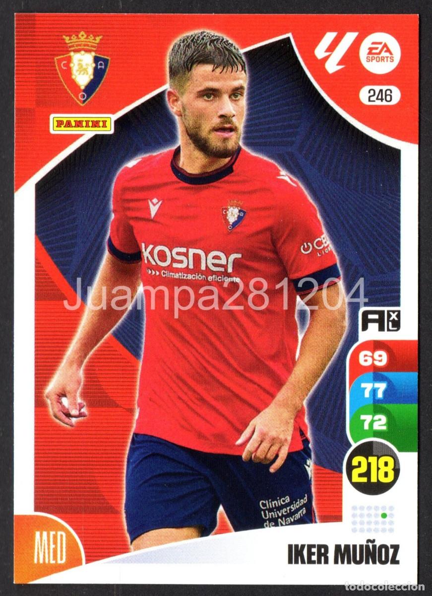 Cromos de f&uacute;tbol: IKER MU&Ntilde;OZ #246 CA OSASUNA 2024-25 CROMO PANINI ADRENALYN XL LA LIGA 24/25
