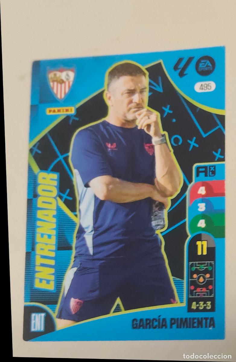 Cromos de f&uacute;tbol: ADRENALYN 2024 2025 / 24 25 ENTRENADOR GARCIA PIMIENTA 485 - SEVILLA