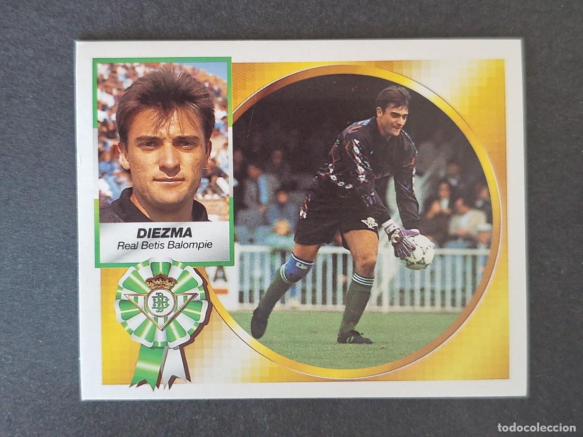 Cromos de f&uacute;tbol: L4 DIEZMA REAL BETIS BALOMPIE LIGA ESTE 1994 1995 94 95 SIN PEGAR NUNCA PEGADO