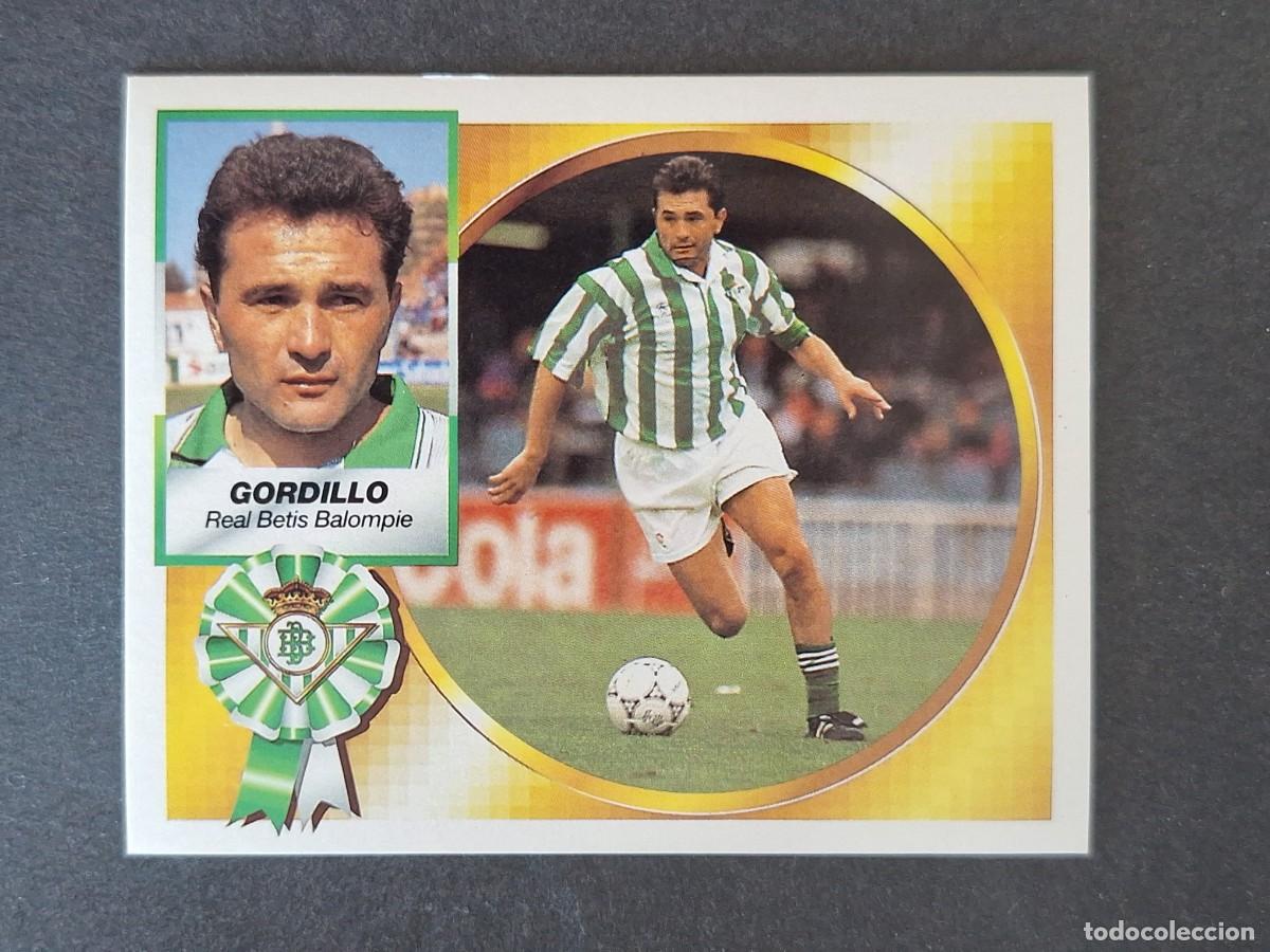 Cromos de f&uacute;tbol: L4 GORDILLO REAL BETIS BALOMPIE LIGA ESTE 1994 1995 94 95 SIN PEGAR NUNCA PEGADO