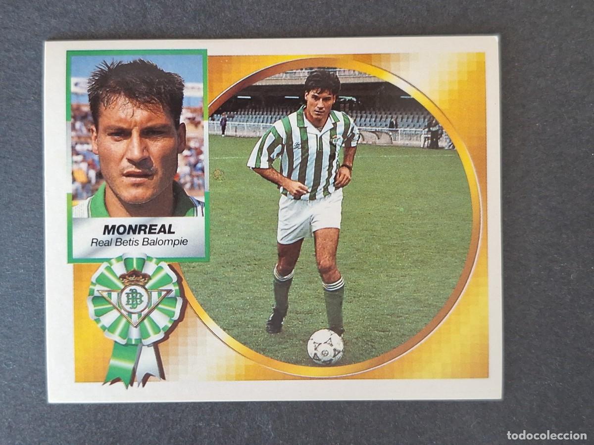 Cromos de f&uacute;tbol: L4 MONREAL REAL BETIS BALOMPIE LIGA ESTE 1994 1995 94 95 SIN PEGAR NUNCA PEGADO