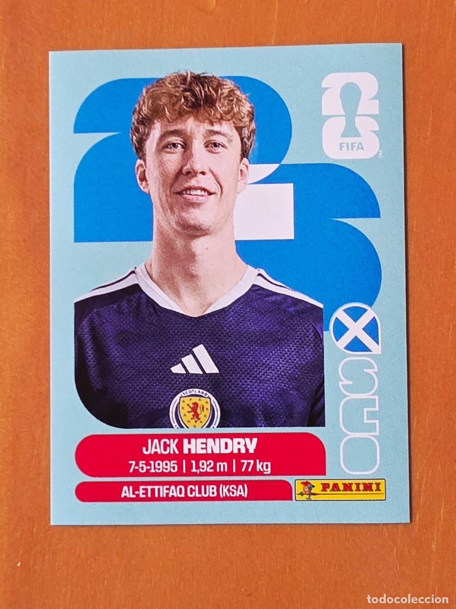 Cromos de f&uacute;tbol: SCO 3 Jack Hendry, Escocia, Panini FIFA World Cup Mundial 2026 Sticker