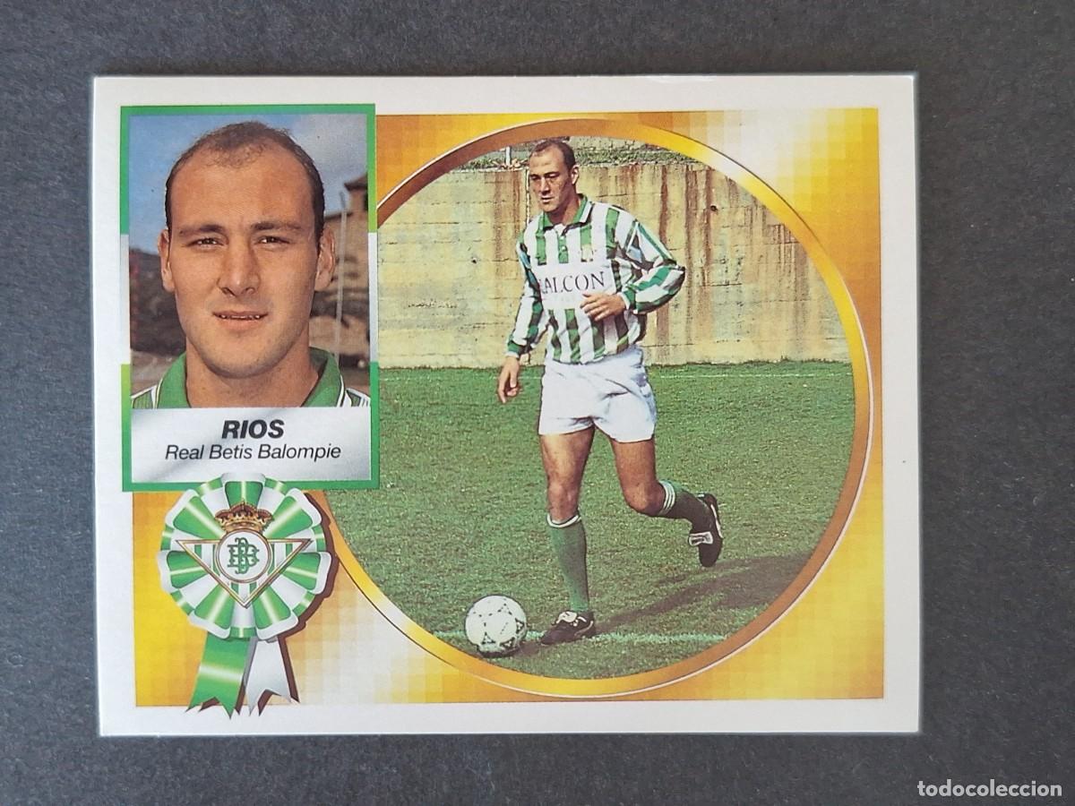 Cromos de f&uacute;tbol: L4 RIOS REAL BETIS BALOMPIE LIGA ESTE 1994 1995 94 95 SIN PEGAR NUNCA PEGADO
