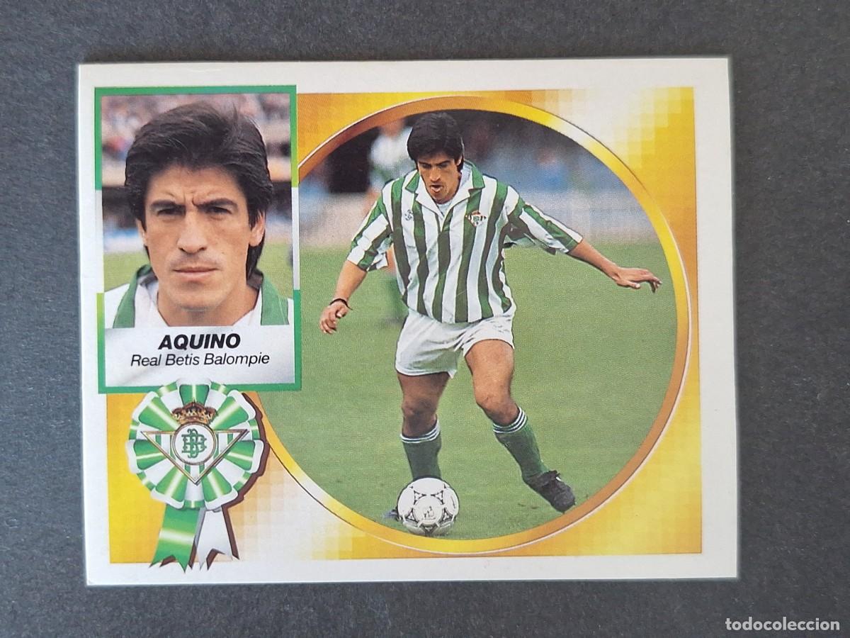 Fu&szlig;ball-Sticker: L4 AQUINO REAL BETIS BALOMPIE LIGA ESTE 1994 1995 94 95 SIN PEGAR NUNCA PEGADO