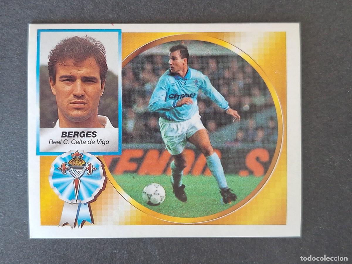Cromos de f&uacute;tbol: L4 BERGES CELTA DE VIGO LIGA ESTE 1994 1995 94 95 SIN PEGAR NUNCA PEGADO
