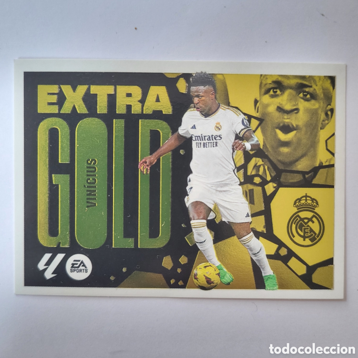 Cromos de f&uacute;tbol: EG Vinicius Extra Gold / La Liga Este 2024