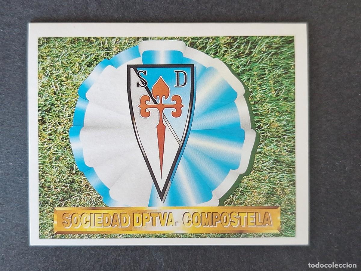 Cromos de f&uacute;tbol: L4 ESCUDO S. D. COMPOSTELA LIGA ESTE 1994 1995 94 95 SIN PEGAR NUNCA PEGADO