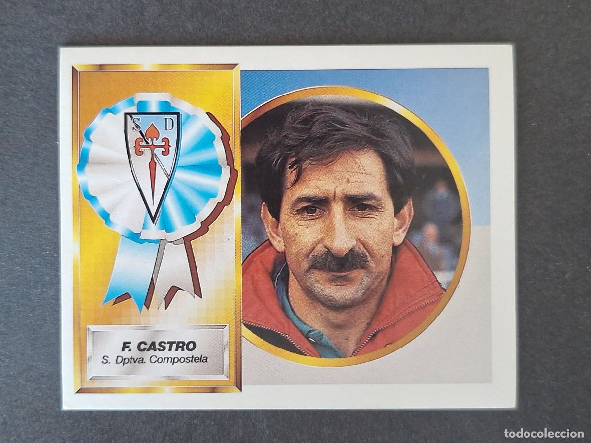Cromos de f&uacute;tbol: L4 FERNANDO CASTRO ENTRENADOR S. D. COMPOSTELA LIGA ESTE 1994 1995 94 95 SIN PEGAR NUNCA PEGADO