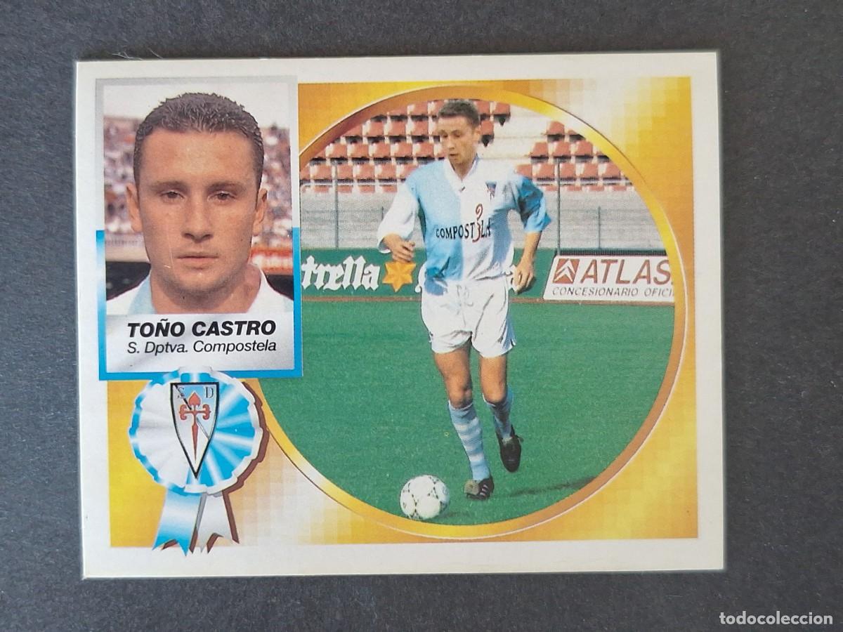 Cromos de f&uacute;tbol: L4 TO&Ntilde;O CASTRO S. D. COMPOSTELA LIGA ESTE 1994 1995 94 95 SIN PEGAR NUNCA PEGADO