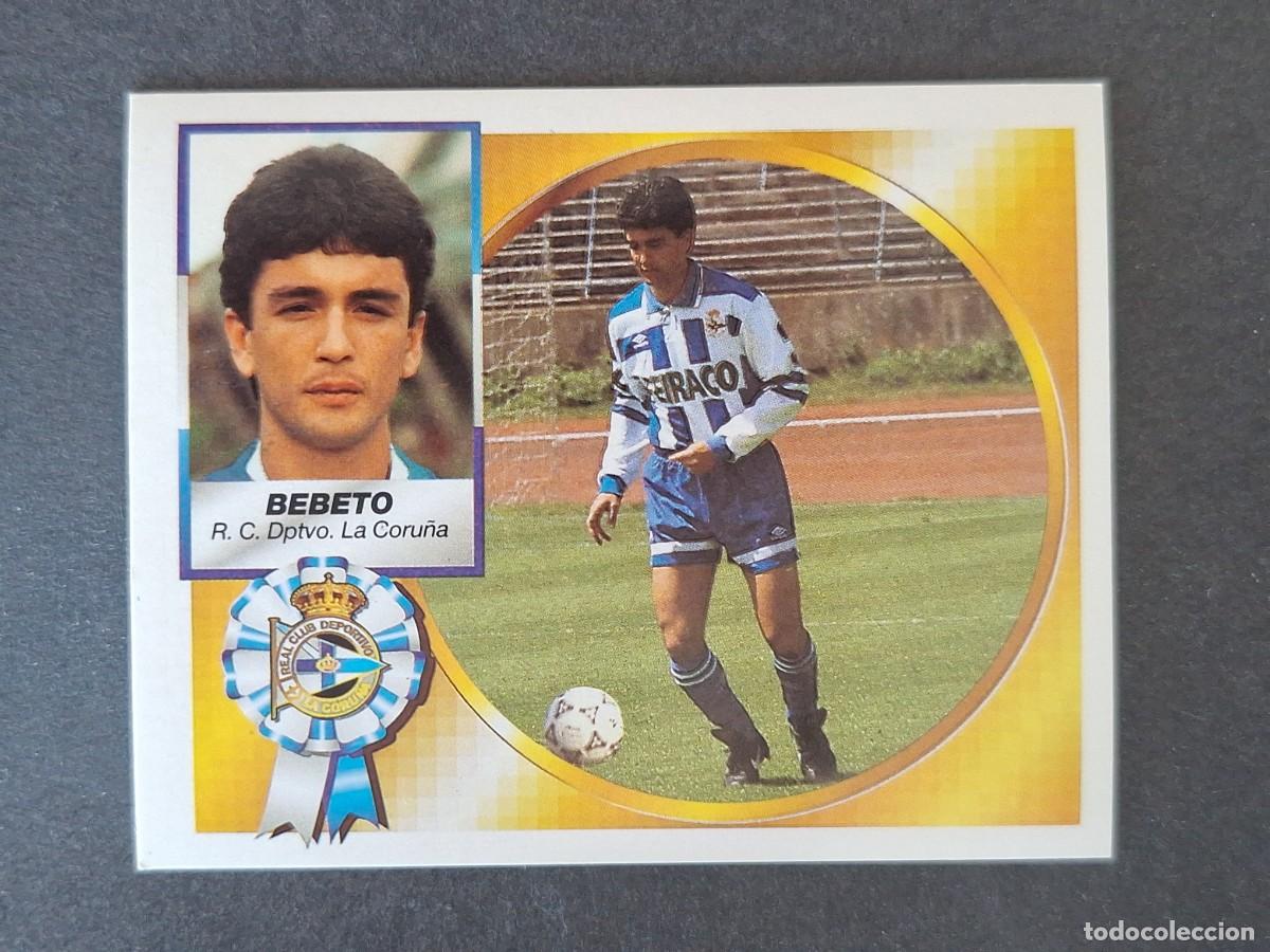 Cromos de f&uacute;tbol: L4 BEBETO DEPORTIVO DE LA CORU&Ntilde;A LIGA ESTE 1994 1995 94 95 SIN PEGAR NUNCA PEGADO