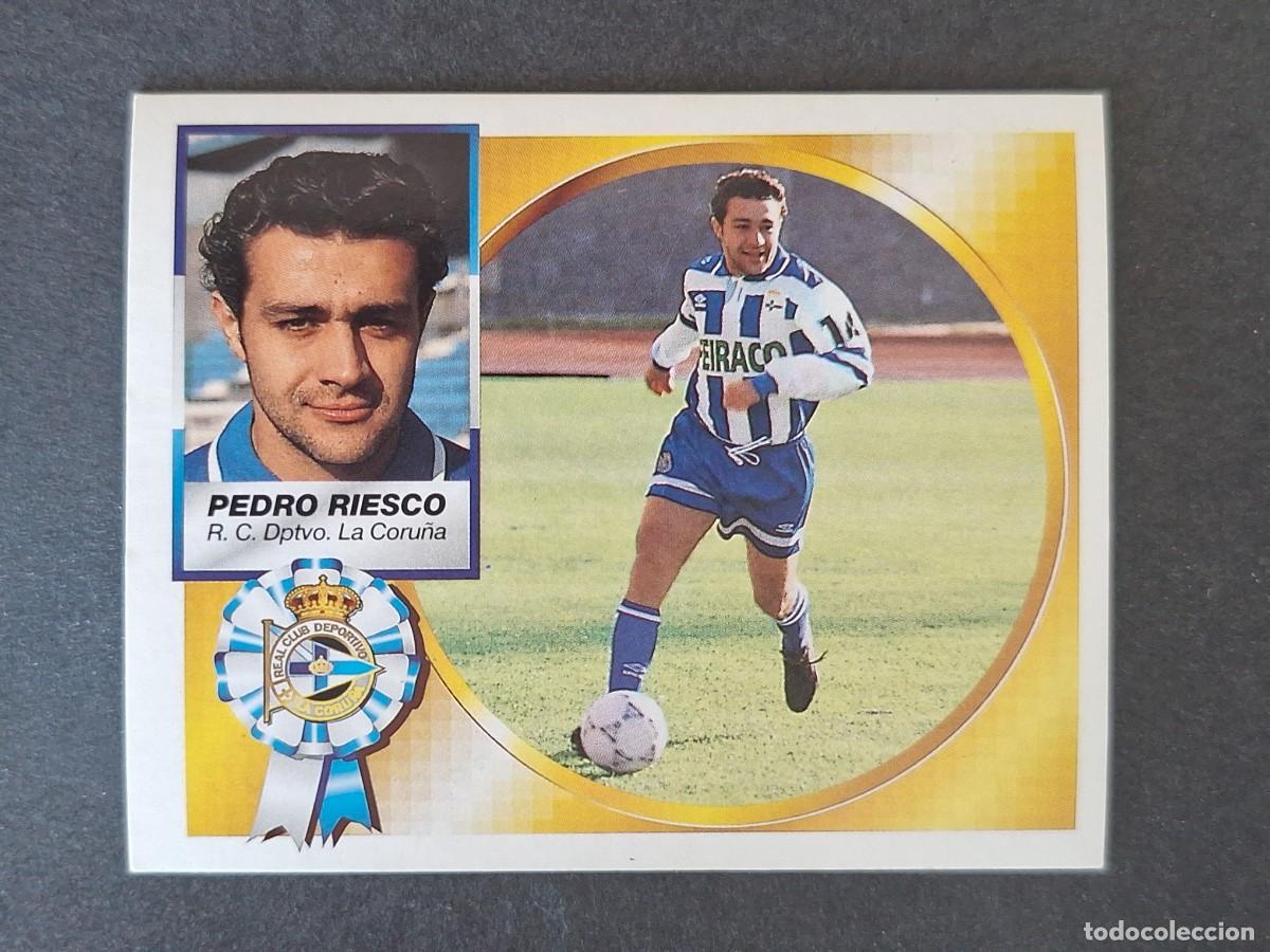Cromos de f&uacute;tbol: L4 PEDRO RIESCO DEPORTIVO DE LA CORU&Ntilde;A LIGA ESTE 1994 1995 94 95 SIN PEGAR NUNCA PEGADO