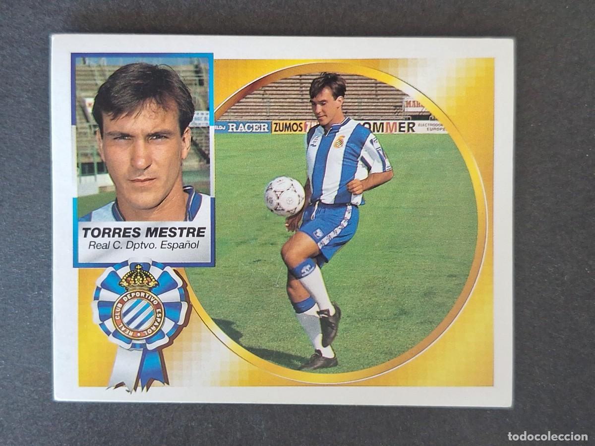 Cromos de f&uacute;tbol: L4 TORRES MESTRE R. C. D. ESPA&Ntilde;OL LIGA ESTE 1994 1995 94 95 SIN PEGAR NUNCA PEGADO