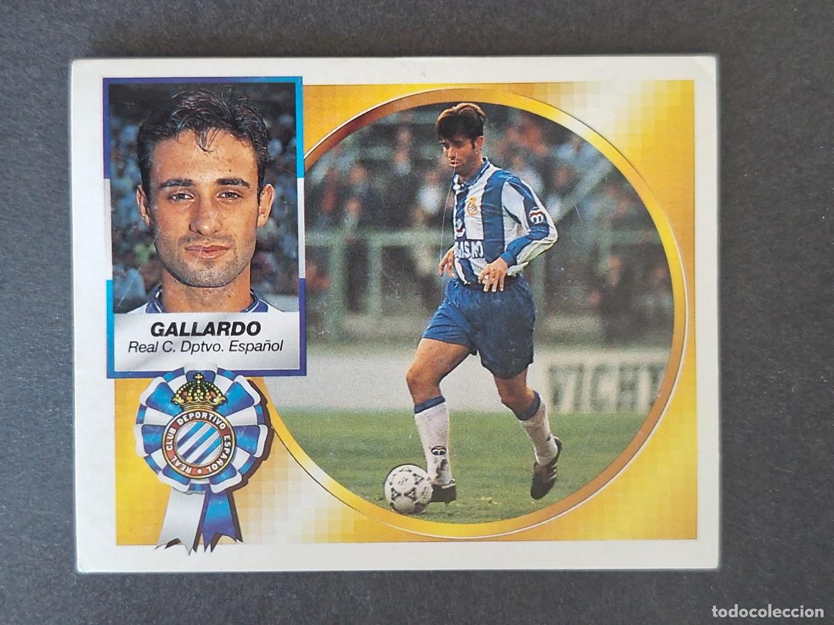 Cromos de f&uacute;tbol: L4 GALLARDO R. C. D. ESPA&Ntilde;OL LIGA ESTE 1994 1995 94 95 SIN PEGAR NUNCA PEGADO