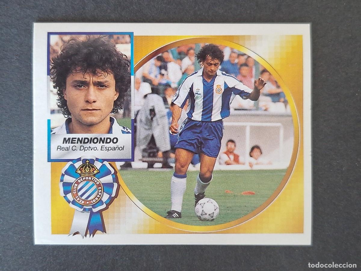 Cromos de f&uacute;tbol: L4 MENDIONDO R. C. D. ESPA&Ntilde;OL LIGA ESTE 1994 1995 94 95 SIN PEGAR NUNCA PEGADO