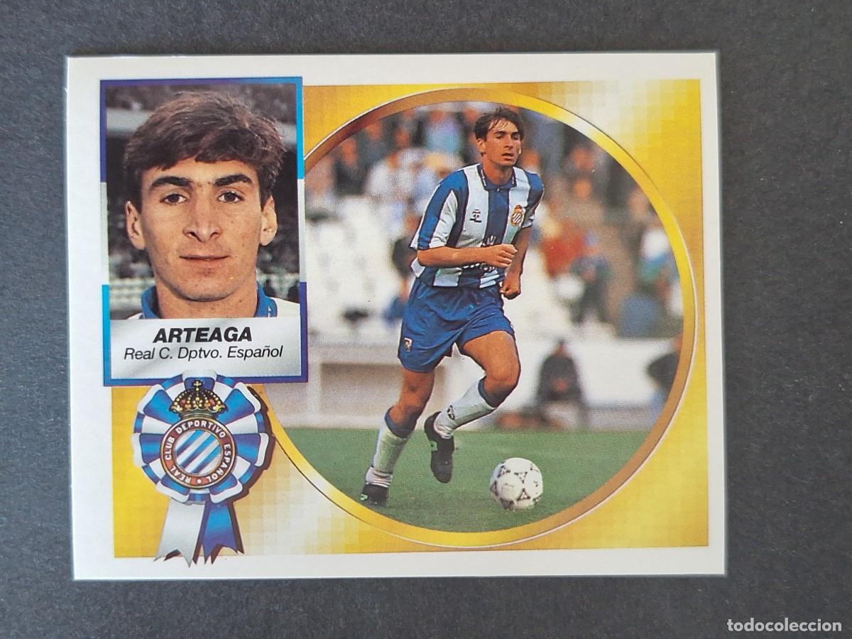 Cromos de f&uacute;tbol: L4 ARTEAGA R. C. D. ESPA&Ntilde;OL LIGA ESTE 1994 1995 94 95 SIN PEGAR NUNCA PEGADO