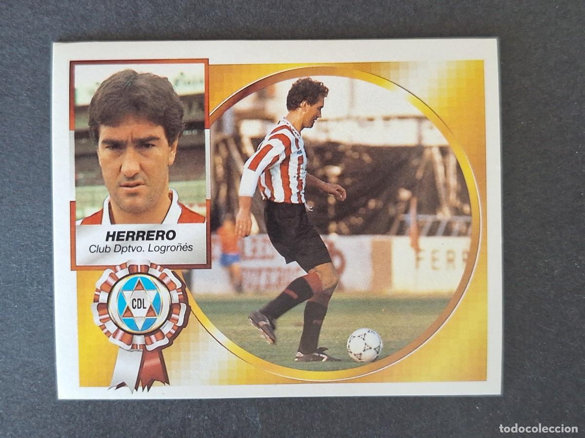Figurine di Calcio: L4 HERRERO C. D. LOGRO&Ntilde;ES LIGA ESTE 1994 1995 94 95 SIN PEGAR NUNCA PEGADO