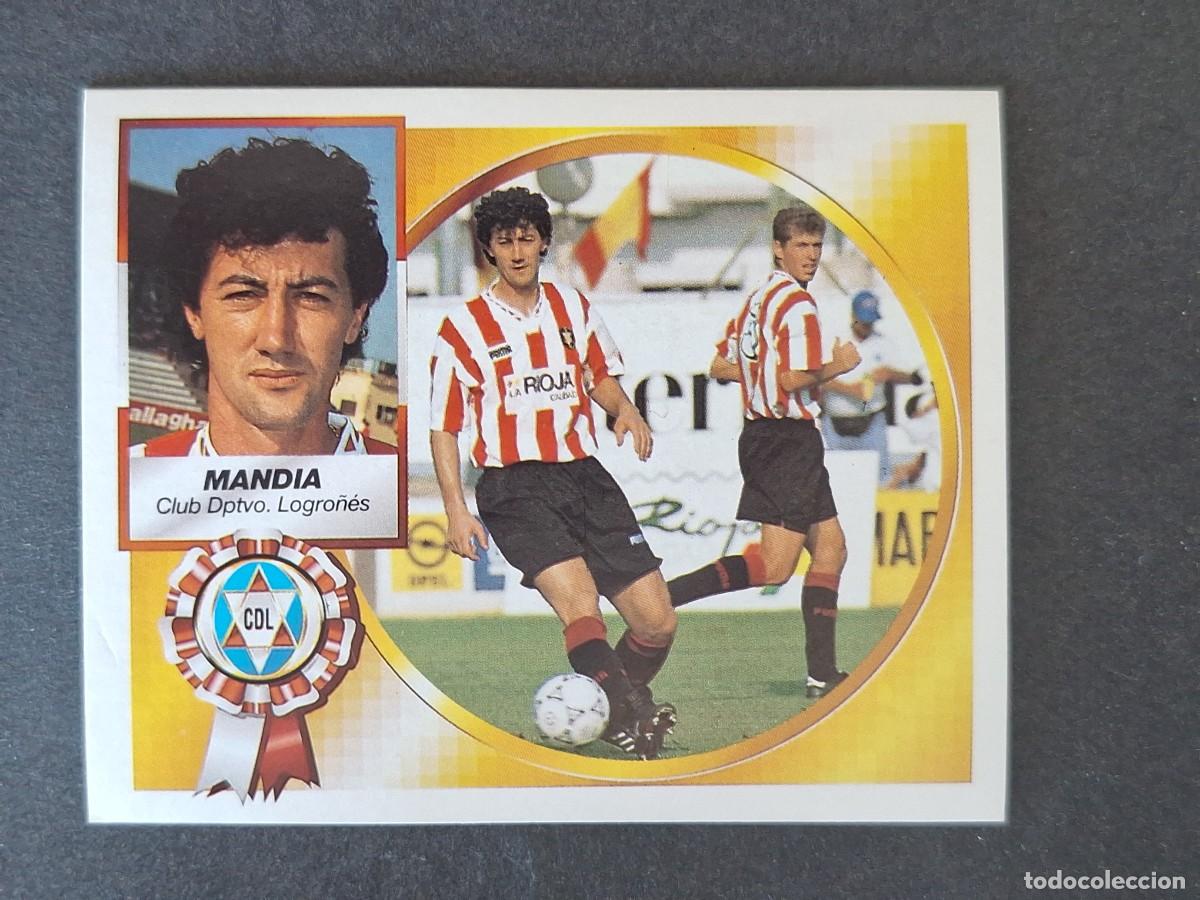 Cromos de f&uacute;tbol: L4 MANDIA C. D. LOGRO&Ntilde;ES LIGA ESTE 1994 1995 94 95 SIN PEGAR NUNCA PEGADO