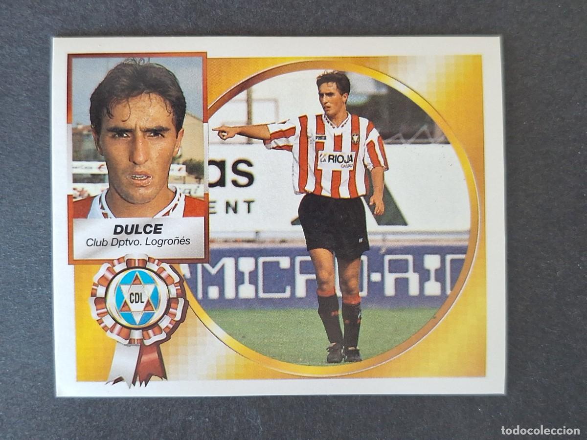 Cromos de f&uacute;tbol: L4 DULCE C. D. LOGRO&Ntilde;ES LIGA ESTE 1994 1995 94 95 SIN PEGAR NUNCA PEGADO