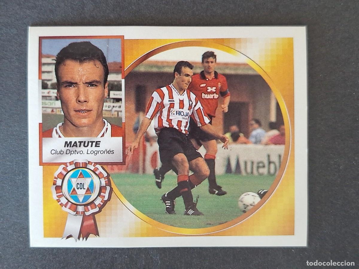 Cromos de f&uacute;tbol: L4 MATUTE C. D. LOGRO&Ntilde;ES LIGA ESTE 1994 1995 94 95 SIN PEGAR NUNCA PEGADO
