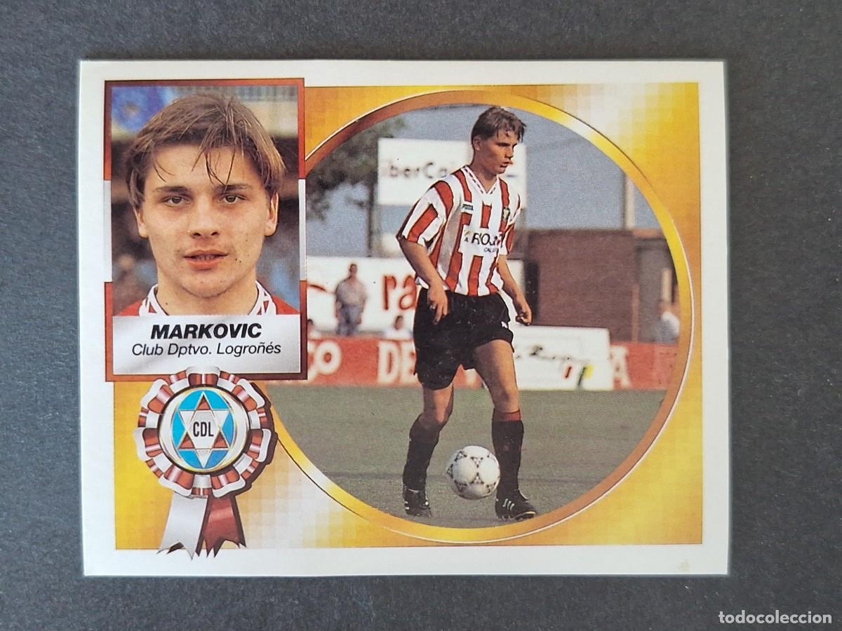 Cromos de f&uacute;tbol: L4 MARKOVIC C. D. LOGRO&Ntilde;ES LIGA ESTE 1994 1995 94 95 SIN PEGAR NUNCA PEGADO