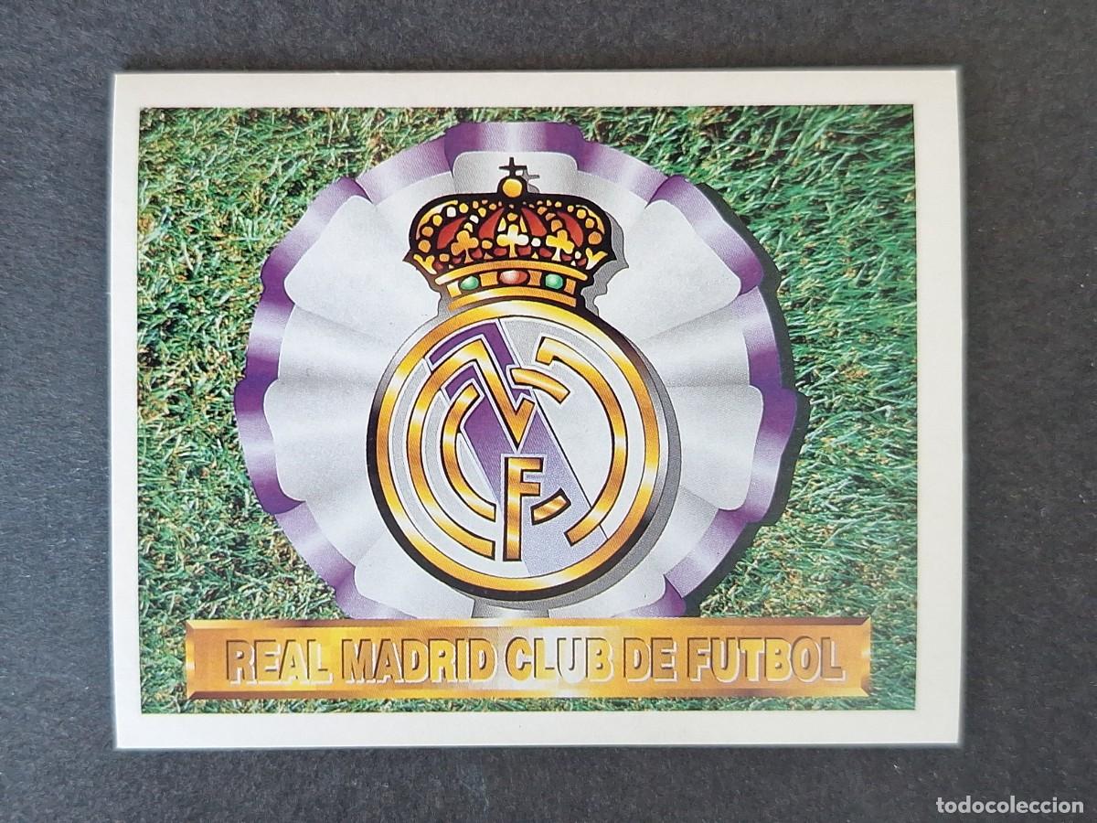 Cromos de f&uacute;tbol: L4 ESCUDO REAL MADRID LIGA ESTE 1994 1995 94 95 SIN PEGAR NUNCA PEGADO