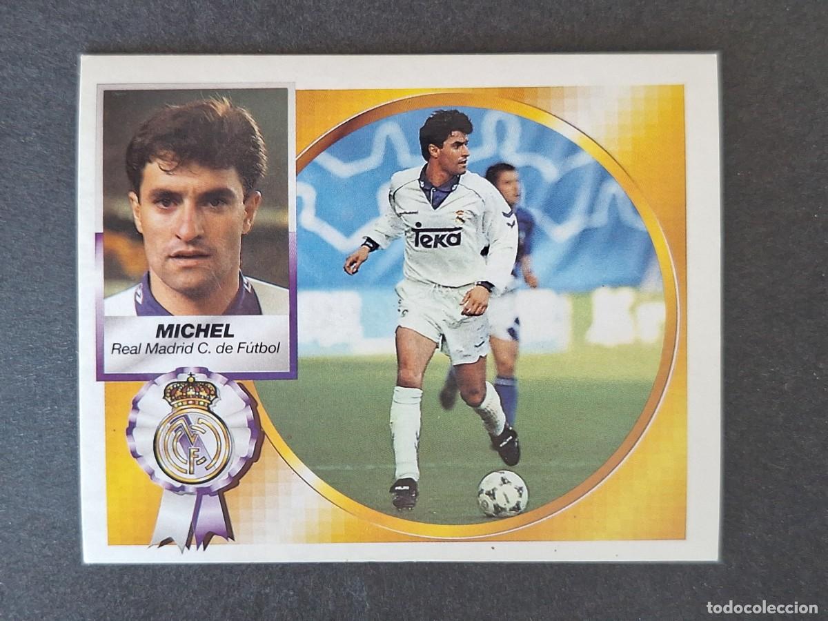 Cromos de f&uacute;tbol: L4 MICHEL REAL MADRID LIGA ESTE 1994 1995 94 95 SIN PEGAR NUNCA PEGADO