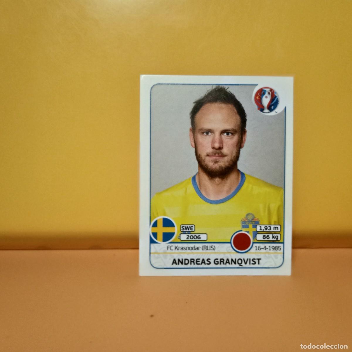 Cromos de f&uacute;tbol: PANINI EURO 2016 FRANCE; EUROCOPA FRANCIA: SUECIA ANDREAS GRANQVIST 552