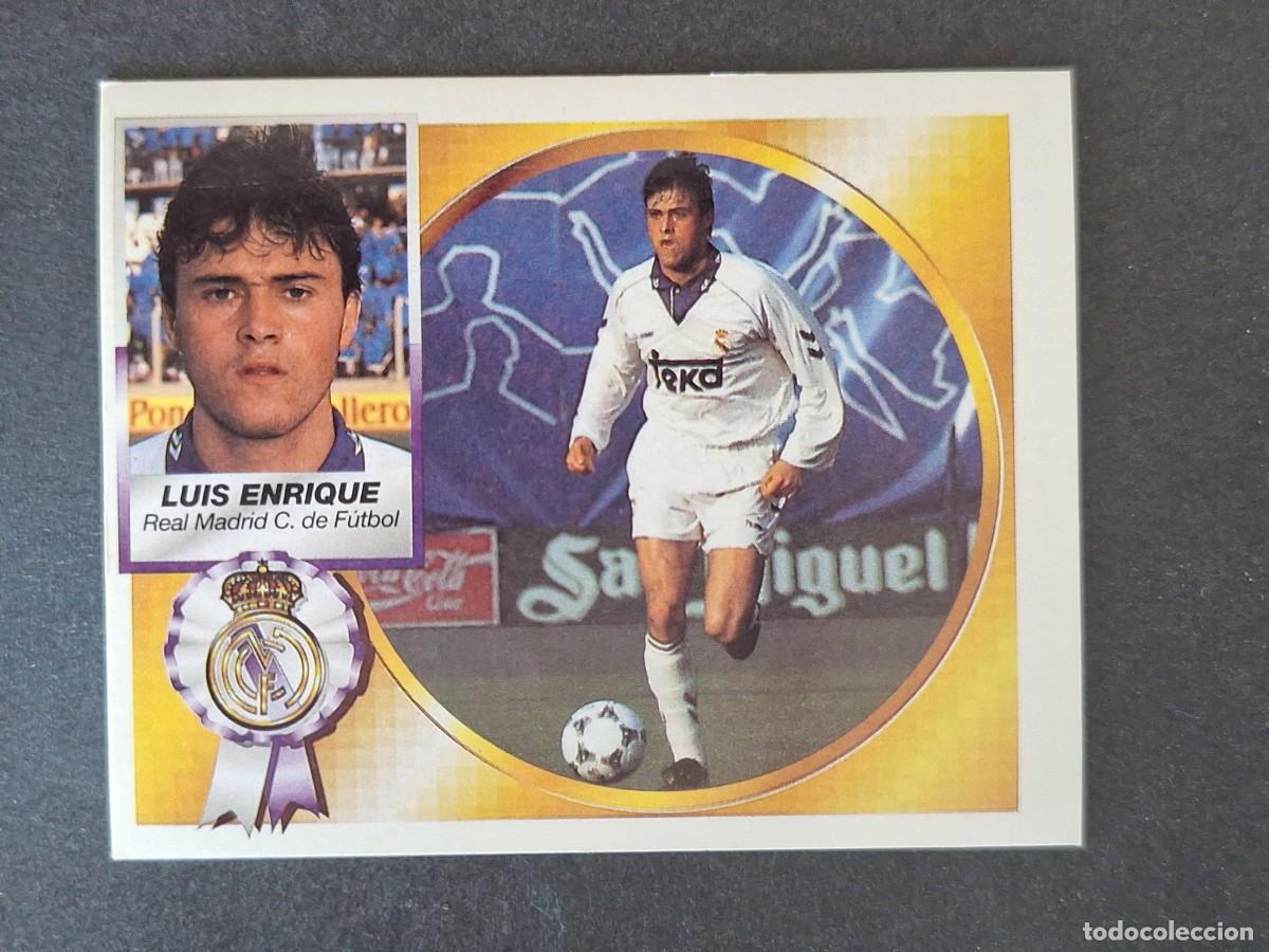 Cromos de f&uacute;tbol: L4 LUIS ENRIQUE REAL MADRID LIGA ESTE 1994 1995 94 95 SIN PEGAR NUNCA PEGADO