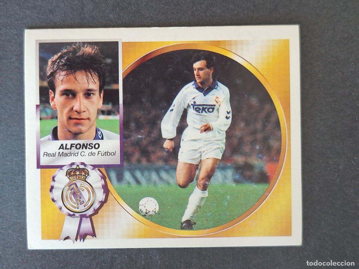 Cromos de f&uacute;tbol: L4 ALFONSO REAL MADRID LIGA ESTE 1994 1995 94 95 SIN PEGAR NUNCA PEGADO