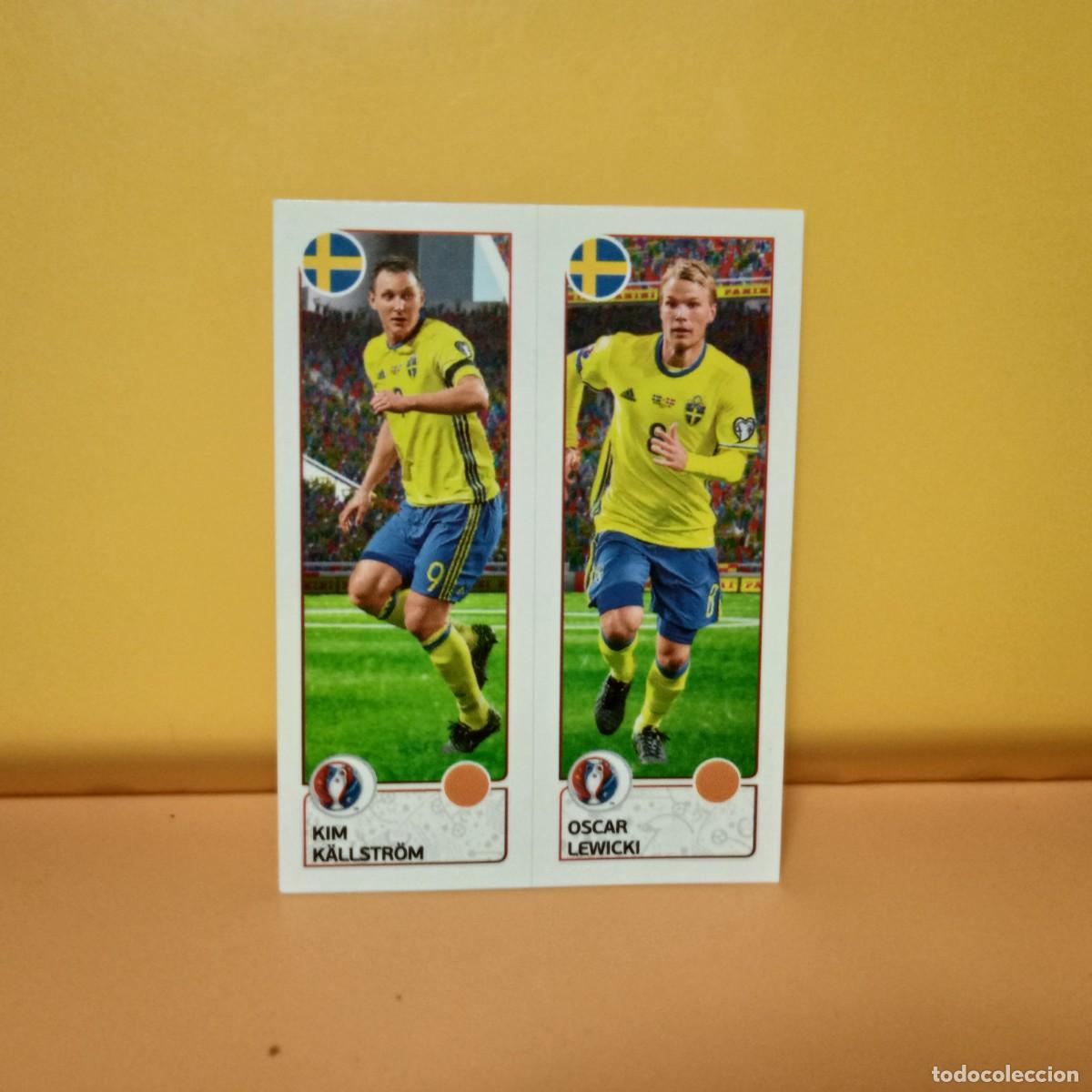 Cromos de f&uacute;tbol: PANINI EURO 2016 FRANCE; EUROCOPA FRANCIA: SUECIA KIM/OSCAR 547 A/B