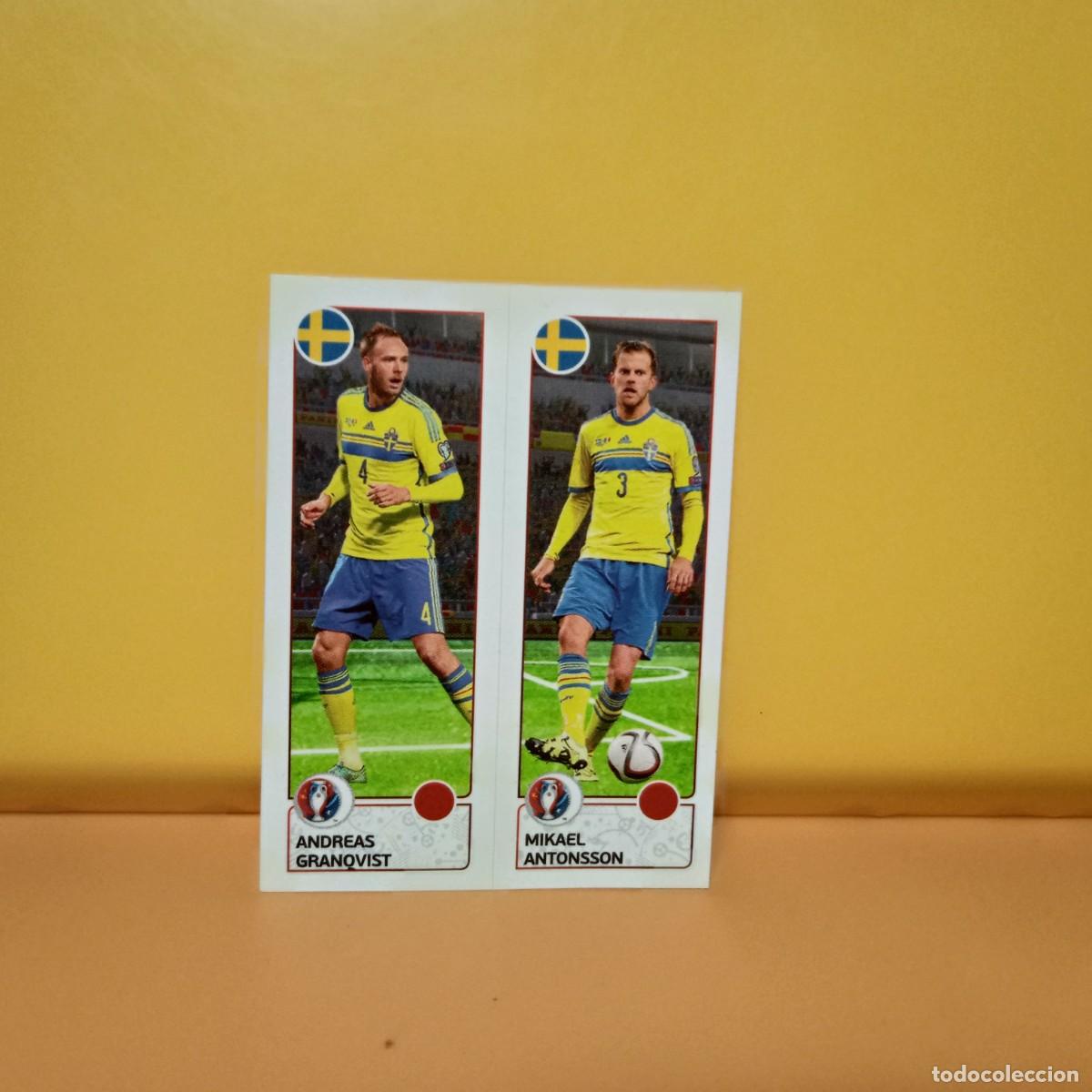 Cromos de f&uacute;tbol: PANINI EURO 2016 FRANCE; EUROCOPA FRANCIA: SUECIA ANDRFRAS/MIKAEL 545 A/B