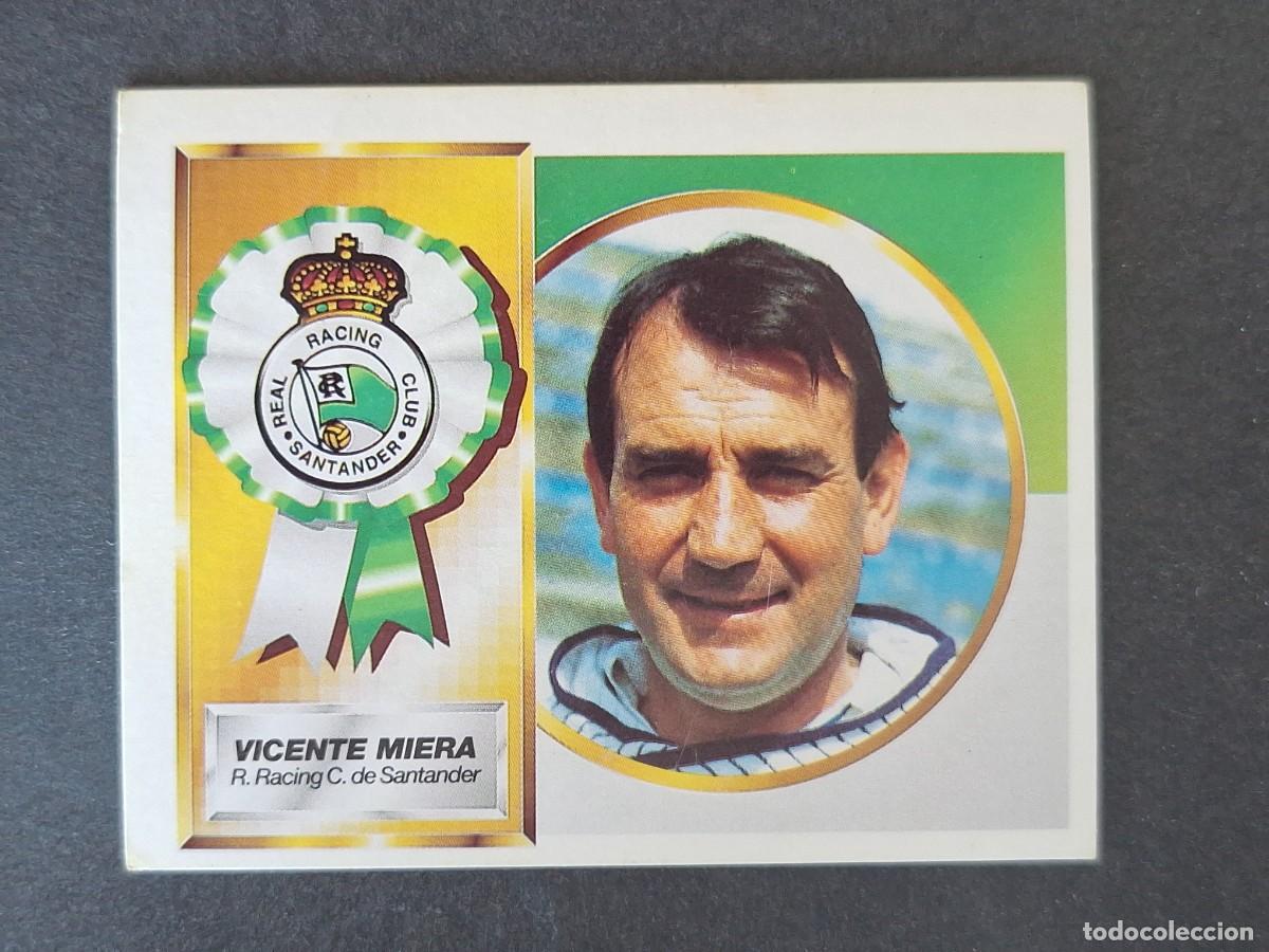 Cromos de f&uacute;tbol: L4 VICENTE MIERA ENTRENADOR RACING DE SANTANDER LIGA ESTE 1994 1995 94 95 SIN PEGAR NUNCA PEGADO