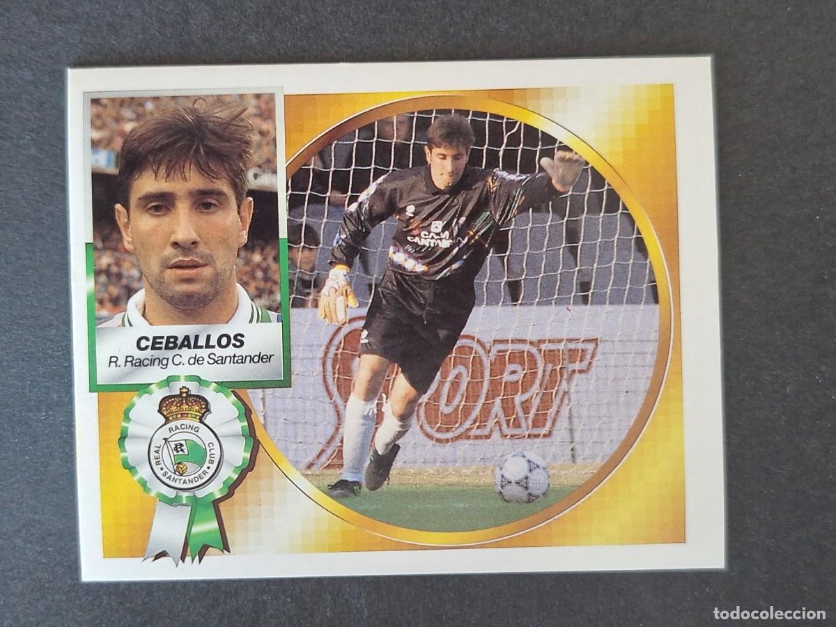 Cromos de f&uacute;tbol: L4 CEBALLOS RACING DE SANTANDER LIGA ESTE 1994 1995 94 95 SIN PEGAR NUNCA PEGADO