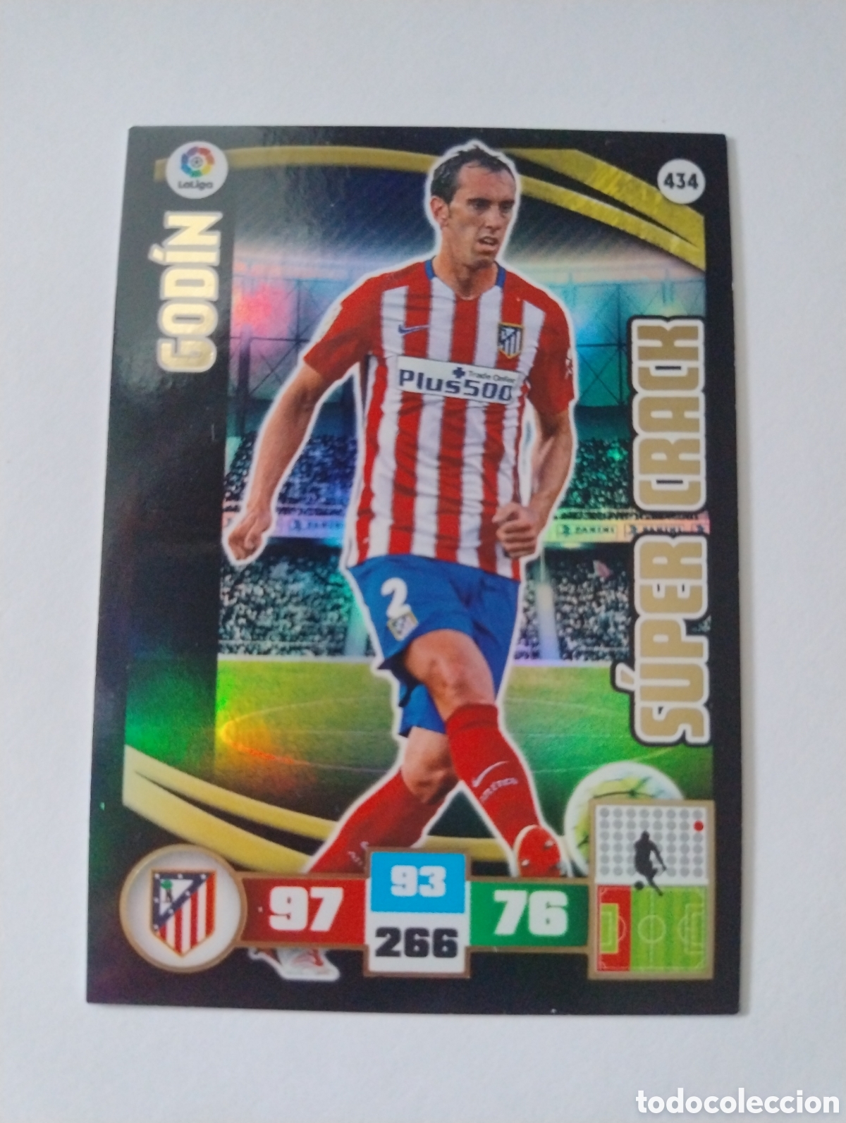 Cromos de f&uacute;tbol: 434 - Godin - Atl&eacute;tico de Madrid - Adrenalyn XL Liga 2015 - 2016 Super Crack