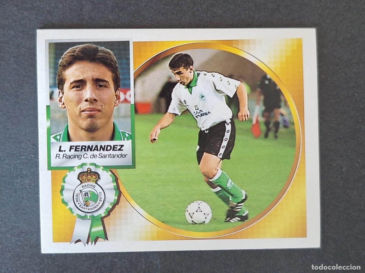 Cromos de f&uacute;tbol: L4 LUIS FERNANDEZ RACING DE SANTANDER LIGA ESTE 1994 1995 94 95 SIN PEGAR NUNCA PEGADO