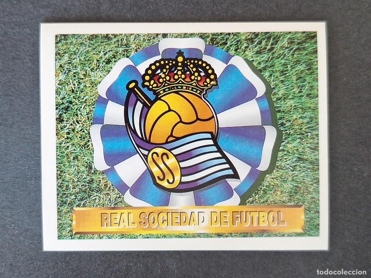 Cromos de f&uacute;tbol: L4 ESCUDO REAL SOCIEDAD LIGA ESTE 1994 1995 94 95 SIN PEGAR NUNCA PEGADO