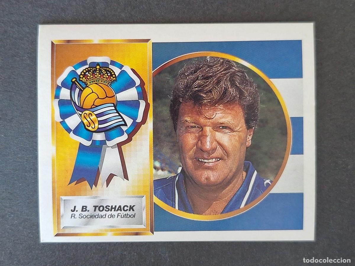 Cromos de f&uacute;tbol: L4 J. B. TOSHACK ENTRENADOR REAL SOCIEDAD LIGA ESTE 1994 1995 94 95 SIN PEGAR NUNCA PEGADO