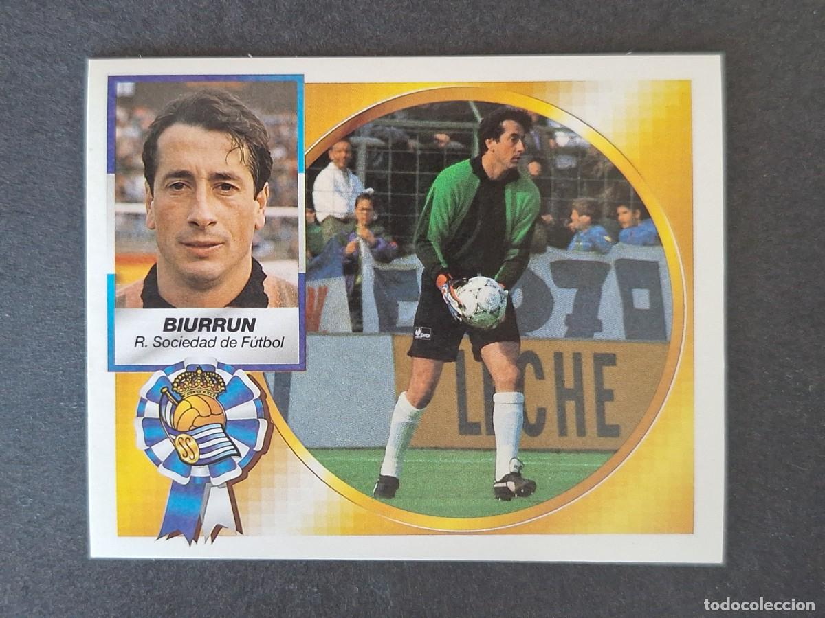 Cromos de f&uacute;tbol: L4 BIURRUN REAL SOCIEDAD LIGA ESTE 1994 1995 94 95 SIN PEGAR NUNCA PEGADO