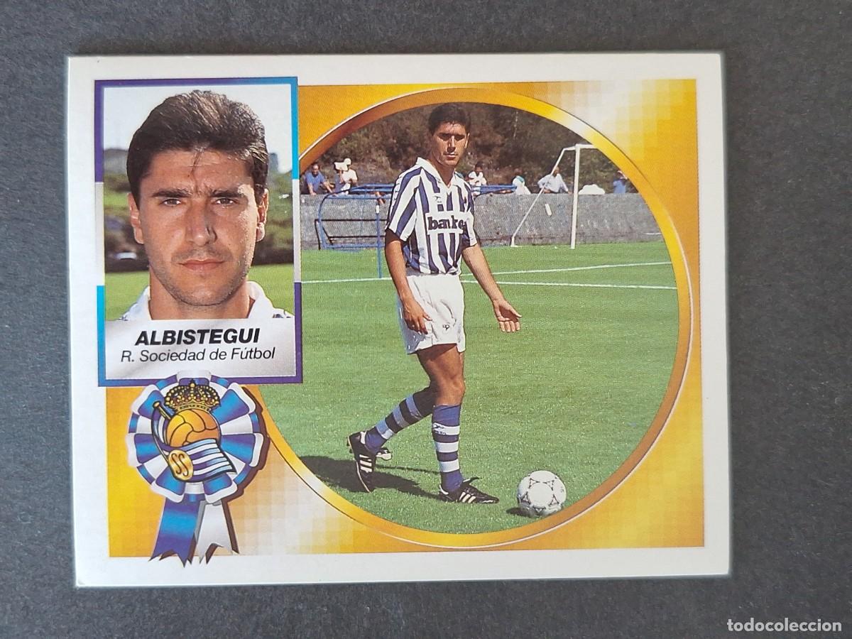 Cromos de f&uacute;tbol: L4 ALBISTEGUI REAL SOCIEDAD LIGA ESTE 1994 1995 94 95 SIN PEGAR NUNCA PEGADO