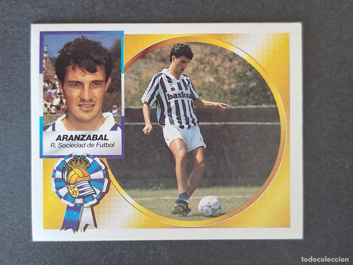 Cromos de f&uacute;tbol: L4 ARANZABAL REAL SOCIEDAD LIGA ESTE 1994 1995 94 95 SIN PEGAR NUNCA PEGADO