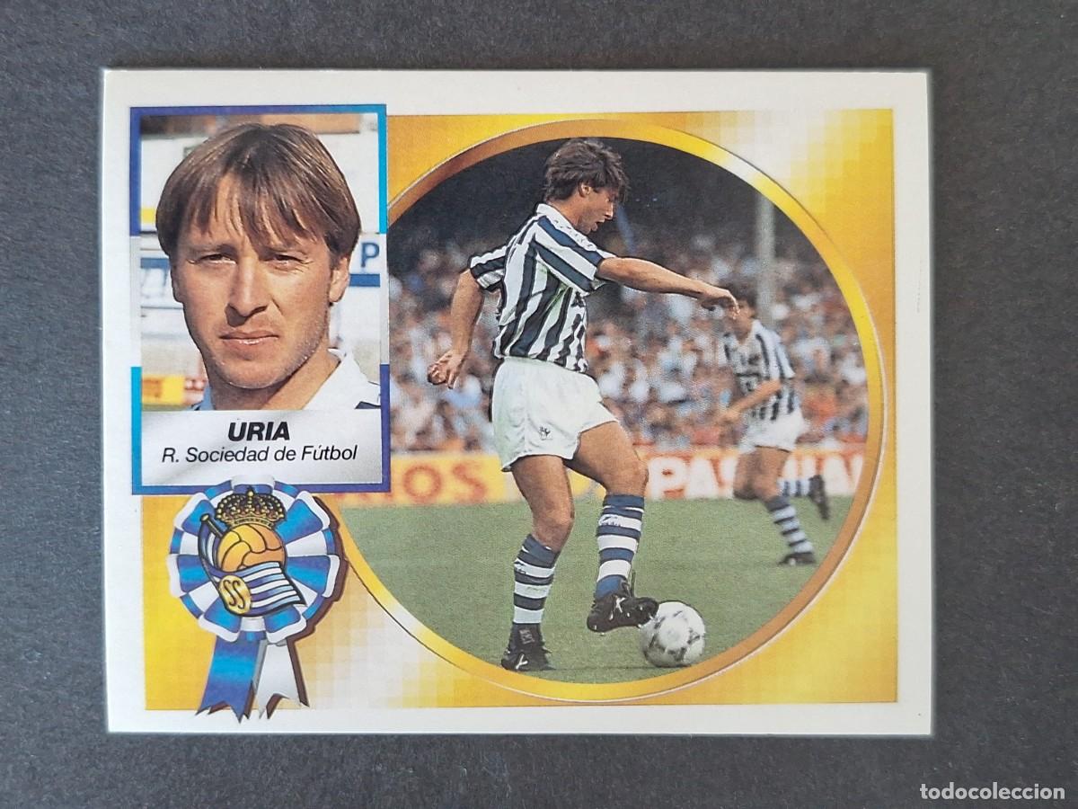 Cromos de f&uacute;tbol: L4 URIA REAL SOCIEDAD LIGA ESTE 1994 1995 94 95 SIN PEGAR NUNCA PEGADO