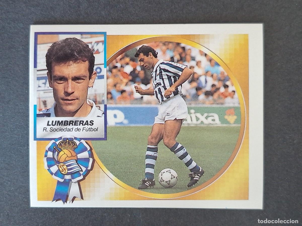 Cromos de f&uacute;tbol: L4 LUMBRERAS REAL SOCIEDAD LIGA ESTE 1994 1995 94 95 SIN PEGAR NUNCA PEGADO