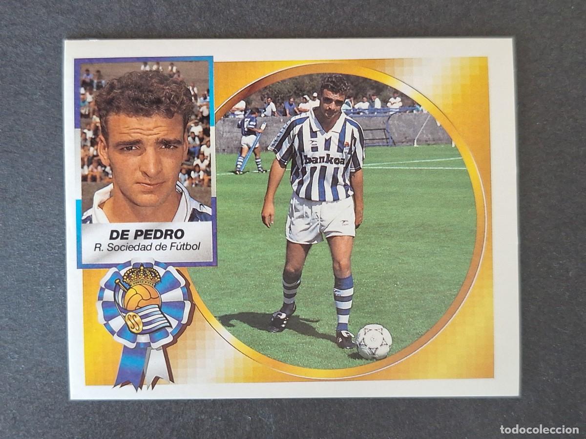 Cromos de f&uacute;tbol: L4 DE PEDRO REAL SOCIEDAD LIGA ESTE 1994 1995 94 95 SIN PEGAR NUNCA PEGADO
