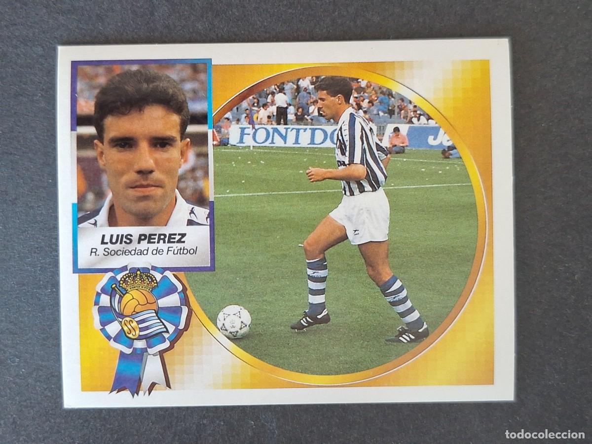 Cromos de f&uacute;tbol: L4 LUIS PEREZ REAL SOCIEDAD LIGA ESTE 1994 1995 94 95 SIN PEGAR NUNCA PEGADO