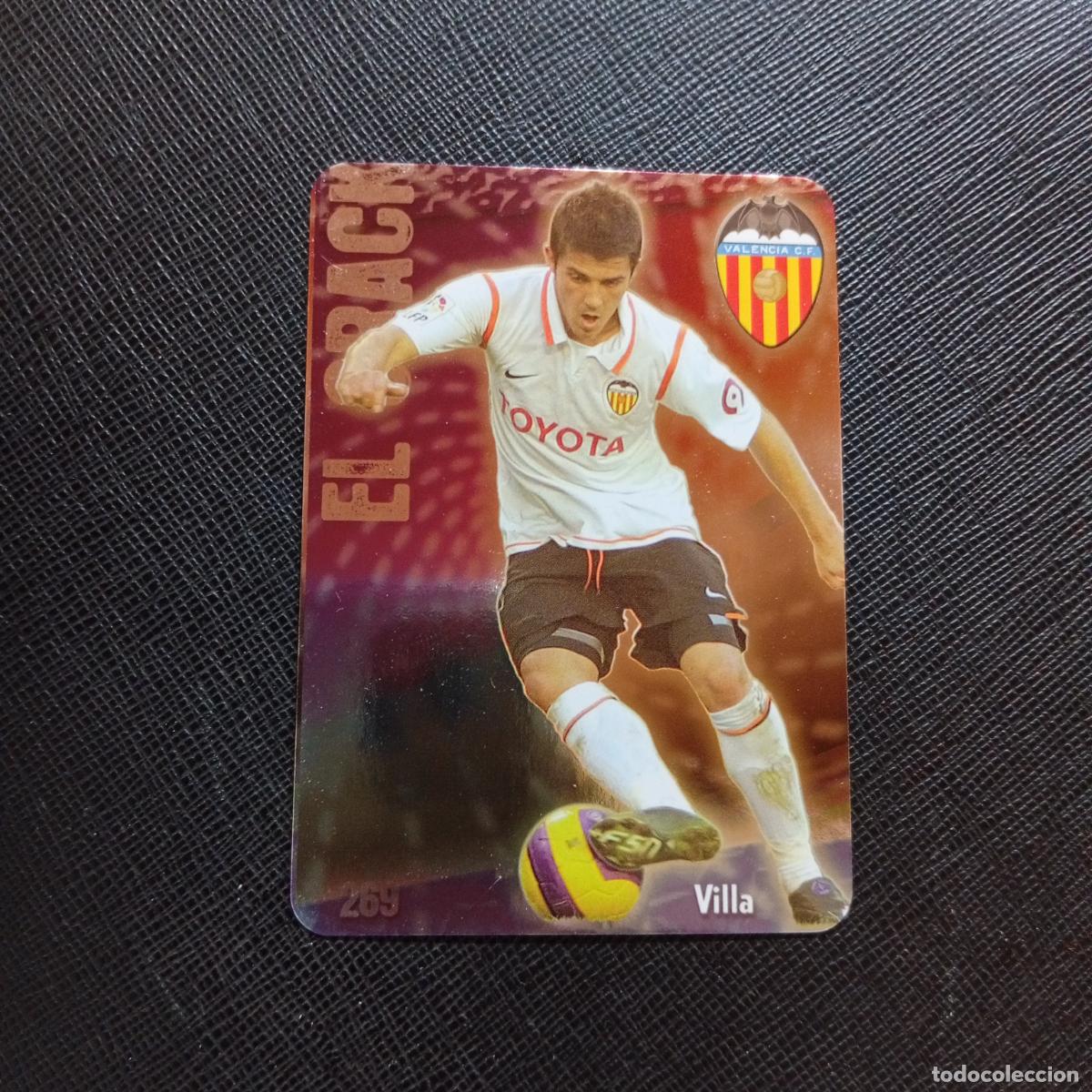 Football Stickers: 269 VILLA VALENCIA MUNDICROMO QUIZ GAME 2008 2009 FUTBOL 08 09 - A211 PG33 PUNTAS REDONDAS