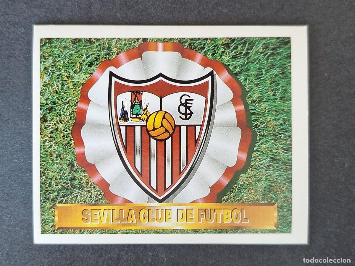 Cromos de f&uacute;tbol: L4 ESCUDO SEVILLA C. F. LIGA ESTE 1994 1995 94 95 SIN PEGAR NUNCA PEGADO